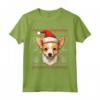 Portoghese Podengo Pequeno Santa Cappello Natale Divertente Cane Mamma Maglietta - Regalo Unico per Amanti Cani - Ideale per Natale, Ringraziamento o Compleanni