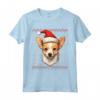 Portoghese Podengo Pequeno Santa Cappello Natale Divertente Cane Mamma Maglietta - Regalo Unico per Amanti Cani - Ideale per Natale, Ringraziamento o Compleanni