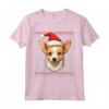 Portoghese Podengo Pequeno Santa Cappello Natale Divertente Cane Mamma Maglietta - Regalo Unico per Amanti Cani - Ideale per Natale, Ringraziamento o Compleanni