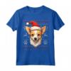 Portoghese Podengo Pequeno Santa Cappello Natale Divertente Cane Mamma Maglietta - Regalo Unico per Amanti Cani - Ideale per Natale, Ringraziamento o Compleanni