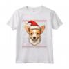 Portoghese Podengo Pequeno Santa Cappello Natale Divertente Cane Mamma Maglietta - Regalo Unico per Amanti Cani - Ideale per Natale, Ringraziamento o Compleanni