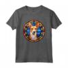 Portoghese Podengo Pequeno Dog Stained Glass Leadlight Maglietta - Devotion to Man's Best Friend - Ideal for Dog Lovers and Art Enthusiasts