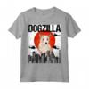 Divertente Vintage Giapponese Dogzilla - Maglietta Portoghese Podengo Pequeno per Amanti dei Cani - Regalo Unico per Familiari e Amici