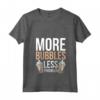Donna More Bubbles Less Troubles - Maglietta Produzione di Sapone con Collo a V - Ideale per la Spa a Casa