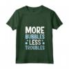 Donna More Bubbles Less Troubles - Maglietta Produzione Di Sapone con Collo a V - Ideale per Momenti di Benessere a Casa o in Spa