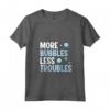 Donna More Bubbles Less Troubles - Maglietta Produzione Di Sapone con Collo a V per Amanti del Benessere e Bagnoschiuma