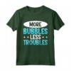 More Bubbles Less Troubles - Produzione di Sapone Maglietta per Amanti del Benessere - Ideale per la Spa a Casa
