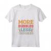 Donna More Bubbles Less Troubles Produzione Di Sapone Maglietta con Collo a V - Ideale per la Spa e il Relax - Acquista Online