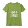 Donna Creo Arte - Punto Croce Quilter Maglietta con Collo a V - Abbigliamento Artigianale per Donne