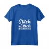 Donna Creo Arte - Punto Croce Quilter Maglietta con Collo a V - Abbigliamento Artigianale per Donne