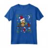 Maglietta a Punto Croce o Maglione Natalizio con Gufo - Perfetto per le Vacanze e il Regalo di Natale - Buon Natale con il Gufo Natalizio