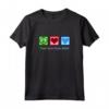 Peace Love - Punto Croce Cuore Maglietta - Regalo Ideale per Appassionati di Cucito a Punto Croce