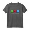 Peace Love - Punto Croce Cuore Maglietta - Regalo Ideale per Appassionati di Cucito a Punto Croce