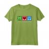 Peace Love - Punto Croce Cuore Maglietta - Regalo Ideale per Appassionati di Cucito a Punto Croce