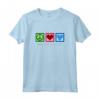 Peace Love - Punto Croce Cuore Maglietta - Regalo Ideale per Appassionati di Cucito a Punto Croce