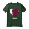 Qatar Bandiera del Qatar Maglietta - Cuore del Qatar - Ideale per Uomo, Donna o Bambino