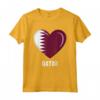 Qatar Bandiera del Qatar Maglietta - Cuore del Qatar - Ideale per Uomo, Donna o Bambino