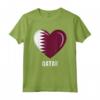 Qatar Bandiera del Qatar Maglietta - Cuore del Qatar - Ideale per Uomo, Donna o Bambino