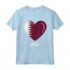 Qatar Bandiera del Qatar Maglietta - Cuore del Qatar - Ideale per Uomo, Donna o Bambino