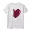 Qatar Bandiera del Qatar Maglietta - Cuore del Qatar - Ideale per Uomo, Donna o Bambino