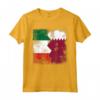 Radici del Qatar | Mezza bandiera italiana | Italia Qatar Kids Vintage Maglietta - Ideale per Regalo Patriottico