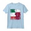 Radici del Qatar | Mezza bandiera italiana | Italia Qatar Kids Vintage Maglietta - Ideale per Regalo Patriottico