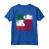 Radici del Qatar | Mezza bandiera italiana | Italia Qatar Kids Vintage Maglietta - Ideale per Regalo Patriottico