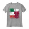 Radici del Qatar | Mezza bandiera italiana | Italia Qatar Kids Vintage Maglietta - Ideale per Regalo Patriottico