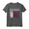 Bandiera del Qatar Distressed - Maglietta Uomo Donna Bambini - Regalo Patriotico Compleanno o Natale