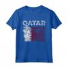 Bandiera del Qatar Distressed - Maglietta Uomo Donna Bambini - Regalo Patriotico Compleanno o Natale
