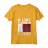 Donna Qatar Flag Souvenir - Se Perso Mandami in Qatar Maglietta con Collo a V - Ideale come Souvenir o per Rappresentare le Radici dal Qatar