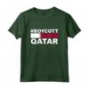 Boicottare Qatar - HapTiger Maglietta con Messaggio Politico - Acquista Online per Dimostrare il Tuo Dissenso
