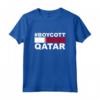 Boicottare Qatar - HapTiger Maglietta con Messaggio Politico - Acquista Online per Dimostrare il Tuo Dissenso