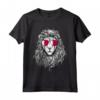 Qatar Flag Lion Love Maglietta - Perfect Gift for Qatar Pride - Unique Design for National Day Celebrations