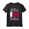 Non sto urlando Sono Qatar - Qatar Maglietta Bandiera del Qatar - Ideale per Compleanno, Halloween, Natale, Capodanno