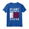 Qatar Flag Souvenir - Se perso mandami in Qatar Maglietta - Ideale come regalo o souvenir per gli amanti del Qatar