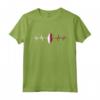 Heartbeat Design Qatar Bandiera Qatar Maglietta - Ideale come Regalo per i Fan del Qatar