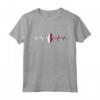 Heartbeat Design Qatar Bandiera Qatar Maglietta - Ideale come Regalo per i Fan del Qatar