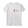 Heartbeat Design Qatar Bandiera Qatar Maglietta - Ideale come Regalo per i Fan del Qatar