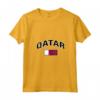 Donna Bandiera del Qatar - Orgoglioso Qatar Maglietta con Collo a V - Ideale per Mostrare Amore e Orgoglio per il Qatar