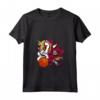 Donna Dabbing Unicorn Qatar - Bandiera del Qatar Maglietta con Collo a V - Design Basket Orgoglio per Tifosi e Giocatori