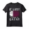 Souvenir della Bandiera del Qatar - Se Perso Mandami in Qatar Maglietta - Ideale per Amanti del Paese con Radici Qatar