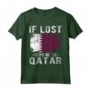 Souvenir della Bandiera del Qatar - Se Perso Mandami in Qatar Maglietta - Ideale per Amanti del Paese con Radici Qatar