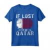 Souvenir della Bandiera del Qatar - Se Perso Mandami in Qatar Maglietta - Ideale per Amanti del Paese con Radici Qatar