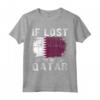 Souvenir della Bandiera del Qatar - Se Perso Mandami in Qatar Maglietta - Ideale per Amanti del Paese con Radici Qatar