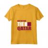 Donna Qatar - Maglietta con Collo a V Bandiera del Qatar - Mostra il tuo Orgoglio per l'Ascendenza del Qatar