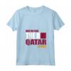 Donna Qatar - Maglietta con Collo a V Bandiera del Qatar - Mostra il tuo Orgoglio per l'Ascendenza del Qatar