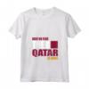 Donna Qatar - Maglietta con Collo a V Bandiera del Qatar - Mostra il tuo Orgoglio per l'Ascendenza del Qatar