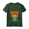 Qatar Family Trip Vacanza Maglietta con Collo a V - Making Memories Together Design Retro - Souvenir Vacay per Famiglie
