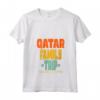 Qatar Family Trip Vacanza Maglietta con Collo a V - Making Memories Together Design Retro - Souvenir Vacay per Famiglie